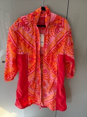 Adidas x Farm Rio Pink & Orange Graphic Farm Jacket size small